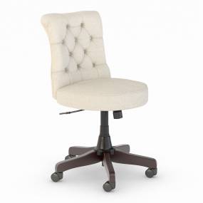 Bush Furniture Salinas Mid Back Tufted Office Chair in Cream Fabric - Bush Furniture SAL009CR