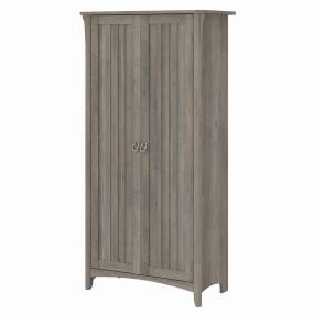 Bush Furniture Salinas Kitchen Pantry Cabinet with Doors in Driftwood Gray - Bush Furniture SAL014DG