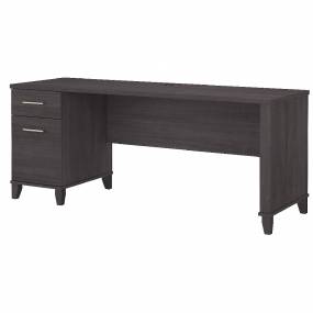 Bush Furniture Somerset 72W Office Desk with Drawers in Storm Gray - Bush Furniture WC81572