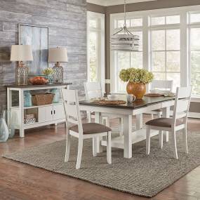 Opt 5 Piece Trestle Table Set  - Liberty Furniture 182-CD-O5TRS