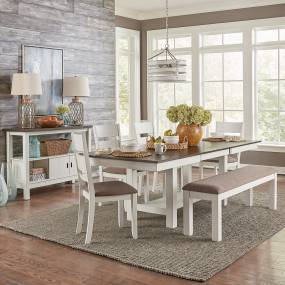 Opt 6 Piece Trestle Table Set  - Liberty Furniture 182-CD-O6TRS