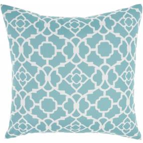 Waverly Pillows Lovely Lattice Turquoise Throw Pillows 20" x 20" - Nourison 798019000691
