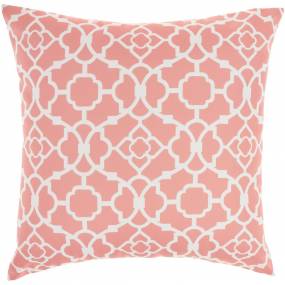 Waverly Pillows Lovely Lattice Coral Throw Pillows 20" x 20" - Nourison 798019001209