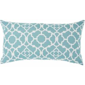 Waverly Pillows Lovely Lattice Turquoise Throw Pillows 12" x 21" - Nourison 798019002961