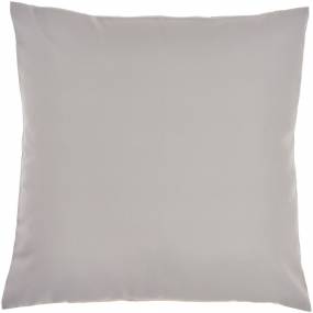 Waverly Pillows Solid Rvs Wash Ind/O Grey Throw Pillows 20" x 20" - Nourison 798019004798