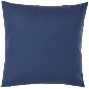 Waverly Pillows Solid Rvs Wash Ind/O Navy Throw Pillows 20" x 20" - Nourison 798019004811