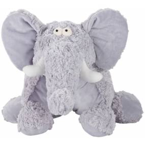 Mina Victory Plush Lines Foldable Elephant Stuffed Animal Grey Throw Pillows 18" x 22" - Nourison 798019009298