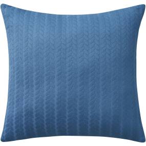 Mina Victory Cover Verticle Stripes Blue Pillow Covers 18" x 18" - Nourison 798019011468