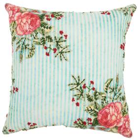 Mina Victory Life Styles Spring Garden Multicolor Throw Pillows 20" x 20" - Nourison 798019073749