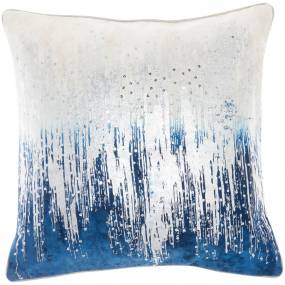 Mina Victory Sofia Ombre Met Sequins Navy Throw Pillows 18"X18" - Nourison 798019074333
