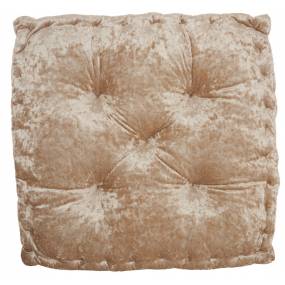 Mina Victory Life Styles Booster Seat Cushion Beige Floor Cushions 24" X 24" X 4" - Nourison 798019075309