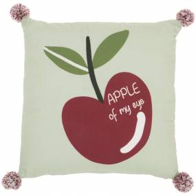 Mina Victory Plush lines Apple Of My Eye Multicolor Throw Pillows 16" x 16" - Nourison 798019078676