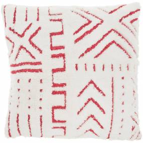 Mina Victory Life Styles Woven Boho Pattern Hot Pink Throw Pillows 20" X 20" - Nourison 798019086039