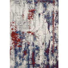Maxell 9' x 13' Grey Oversized Abstract Area Rug - Nourison MAE15