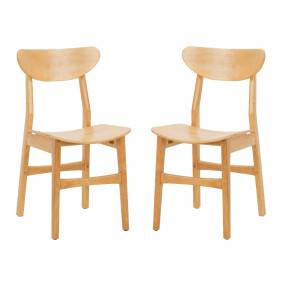 Lucca Retro Dining Chair in Natural - Safavieh DCH1001A-SET2