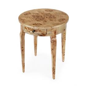 Butler Specialty Company Archer 1 Drawer Burl  Side Table, Light Brown - Butler Specialty 341443