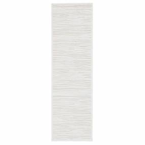 Jaipur Living Linea Abstract White/Ivory Runner Rug (2'6"X8') - RUG134559