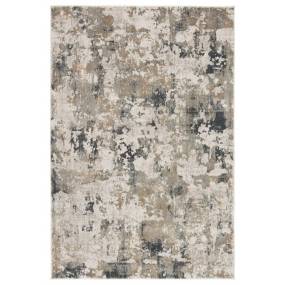 Jaipur Living Lynne Abstract White/ Gray Round Area Rug (8'X8') - RUG142761