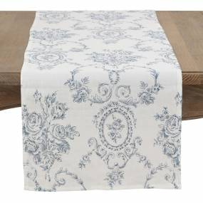 Toile Floral Table Runner - Saro 1162.IN1654B