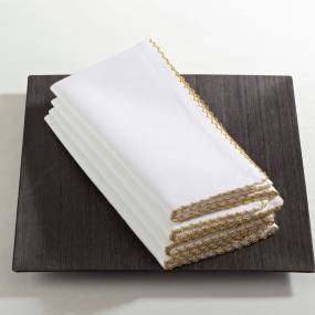 Whip Stitched Table Napkins (Set of 4) - Saro 1442.GL18S