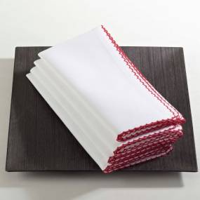 Whip Stitched Table Napkins (Set of 4) - Saro 1442.R18S