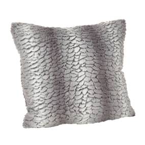 Faux Fur Throw Pillow Cover - SARO Lifestyle 1640.GY18SC