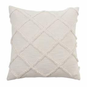 Diamond Tufted Pillow Cover - Saro 4400.I20SC