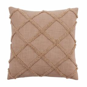 Diamond Tufted Pillow Cover - Saro 4400.N20SC
