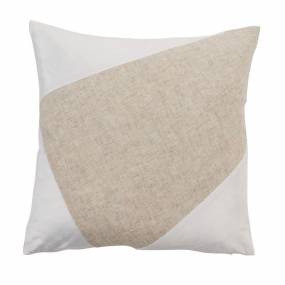 Geometric Velvet Design Throw Pillow With Down Filling - Saro 525.W18SD
