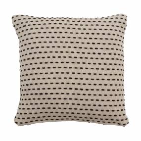 Stitch Line Design Throw Pillow With Down Filling - Saro 818P.I18SD