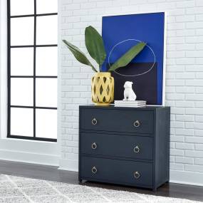 Transitional Accent Cabinet In Wirebrushed Denim Finish - Liberty Furniture 2030-AC3432
