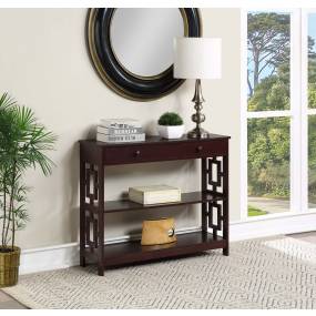 Town Square 1 Drawer Console Table - Convenience Concepts 203595ES