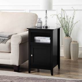 Designs2Go Storage Cabinet End Table with Shelf - Convenience Concepts 203652BL