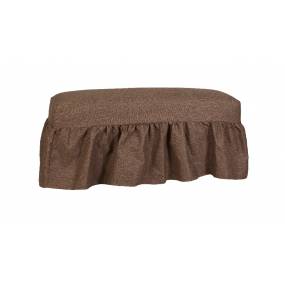 Gathered Bench Slipcover in Lisburn Rattan - Leffler Home 21000-25-04-01