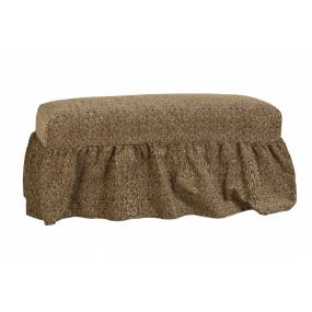 Gathered Bench Slipcover in Portigo Saddle - Leffler Home 21000-25-08-01