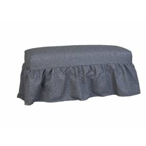 Gathered Bench Slipcover in Bentley Sea - Leffler Home 21000-25-54-01