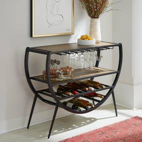 Transitional Accent Bar Table In Dark Nutmeg Finish - Liberty Furniture 2120-AT1000