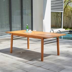 Gloucester Contemporary Patio Wood Dining Table - Vifah V1919