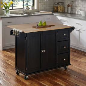 Liberty Kitchen Cart w/ Wood Top - Homestyles Furniture 4510-95