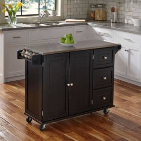 Liberty Kitchen Cart w/ SS Top - Homestyles Furniture 4513-95