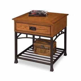 Modern Craftsman Distressed Oak End Table - Homestyles Furniture 5050-20