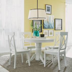 5PC Dining Set White Finish - Homestyles Furniture 5177-318