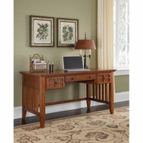 Arts and Crafts Cottage Oak Executive Desk - Homestyles Furniture 5180-15