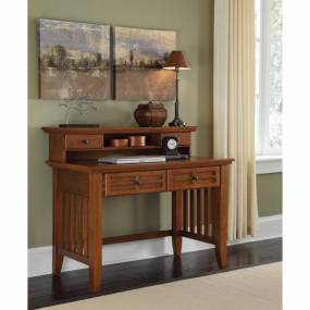Arts and Crafts Cottage Oak Student Desk and Hutch - Homestyles Furniture 5180-162