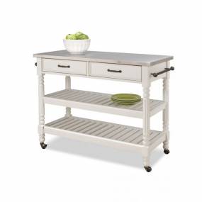 Savannah White Kitchen Cart - Homestyles Furniture 5219-95