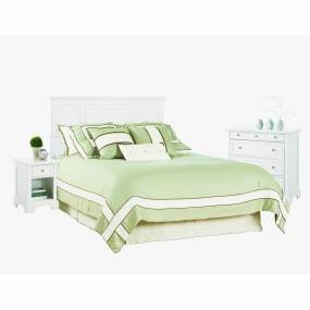 Naples Queen White Headboard, Night Stand, and Chest - Homestyles Furniture 5530-5012
