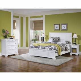 Naples White Queen Bed, Night Stand, and Chest - Homestyles Furniture 5530-5014