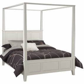Naples Off-White Queen Canopy Bed - Homestyles Furniture 5530-510