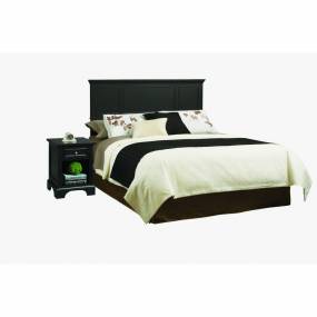 Bedford Black Queen Headboard and Night Stand - Homestyles Furniture 5531-5011