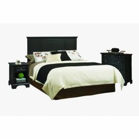 Bedford Black Queen Headboard, Night Stand, and Chest - Homestyles Furniture 5531-5012